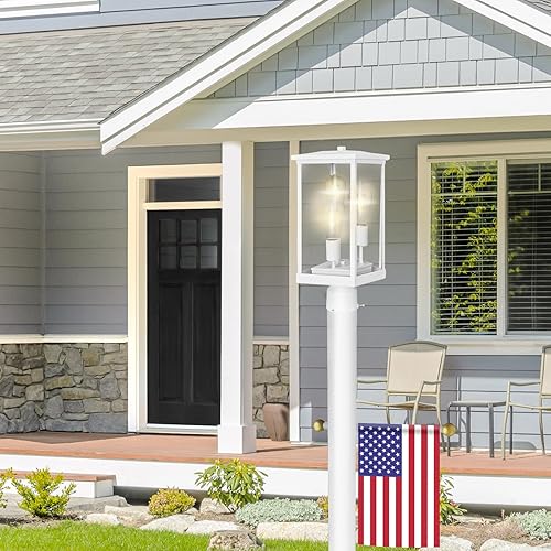 Vista 122 de Design House 502211 Base de pilar de linterna exteriores, color negra