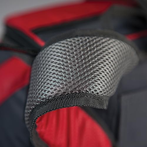 Miniatura 4 de ONIVA - Mochila térmica PTX de la marca Picnic Time, mochila térmica suave, bolsa de almuerzo aislada (rojo con detalles grises)