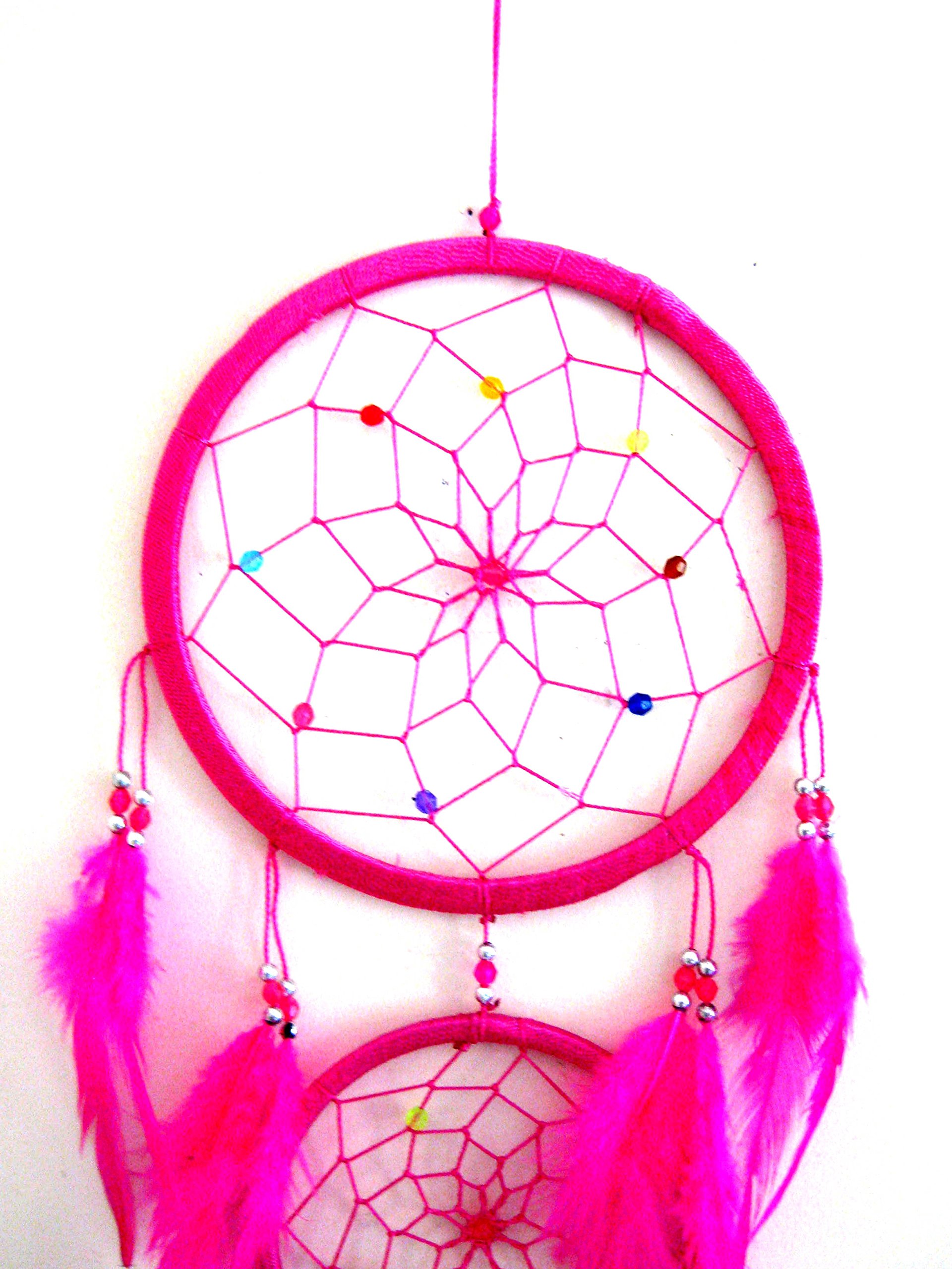 Amazon.com: Dream Catcher - Traditional Hanging PINK Dream Catcher