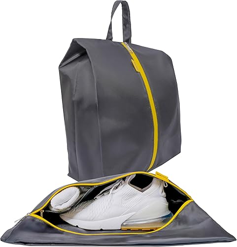 Miniatura 6 de Bolsas de viaje resistentes al agua para zapatos con dos bolsillos interiores Bolsa de almacenamiento para zapatos con cremallera y asa Bolsa