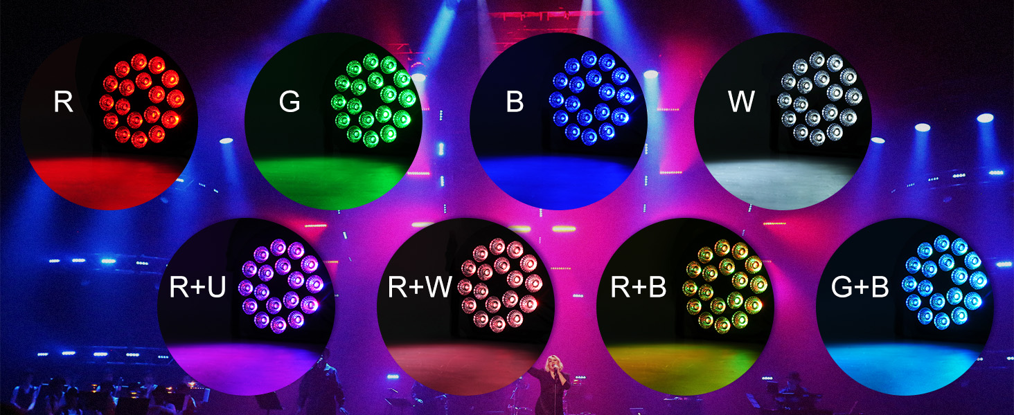 Amazon.co.jp: 36LED RGB 舞台照明 ステージライト ビームスポット