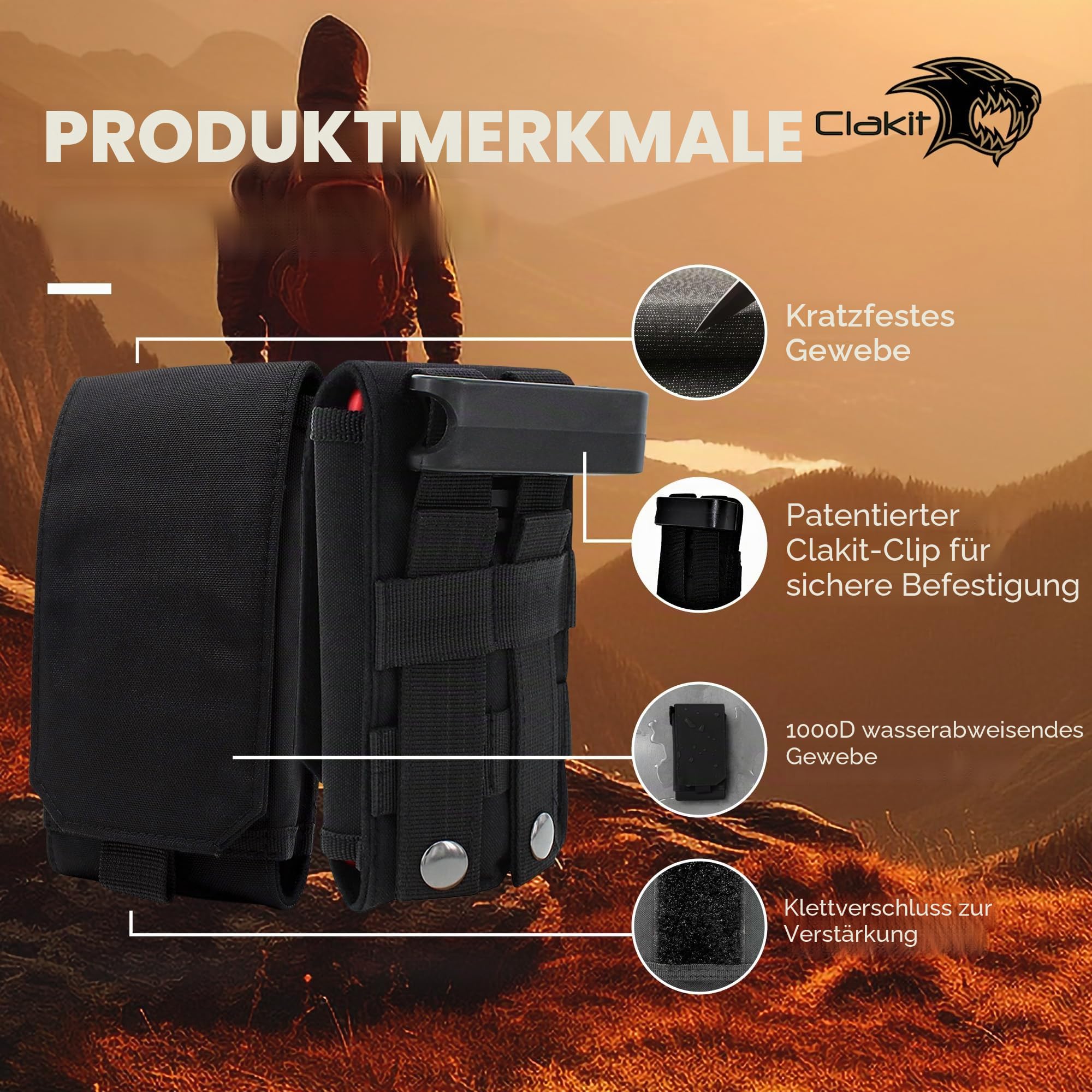 Smartphone Strap Pack - Backpack Shoulder Strap Pocket - Backpack Attachment for Hikers, Travelers, Students, and Commuters