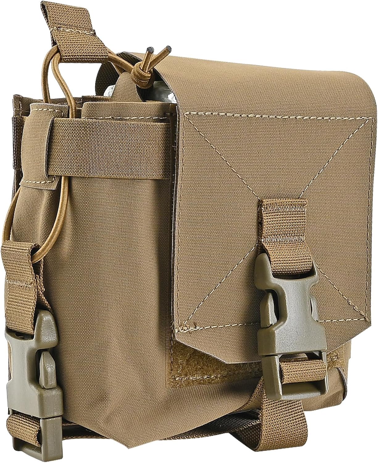 SABADO Tactical MOLLE Admin Pouch - Versatile General Purpose Pouch for Radio, Water, Magazines, IFAK Storage | Compatible with Chest Rigs, Belts, Backpacks & MOLLE Gear