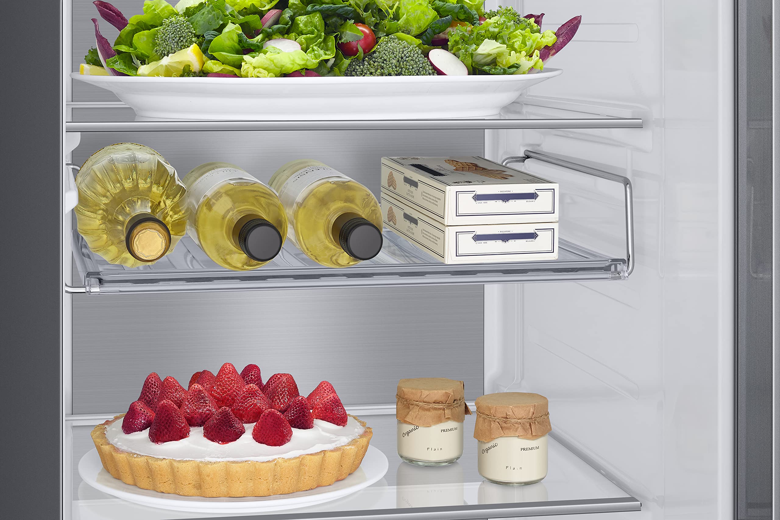 Samsung Frigorifero Side By Side con Family hub™ RS6HA8891SL/EF, Libera installazione, Dispenser dell'acqua, Twin Cooling Plus™, Wifi, 614L, 91l x 178h x 72p cm