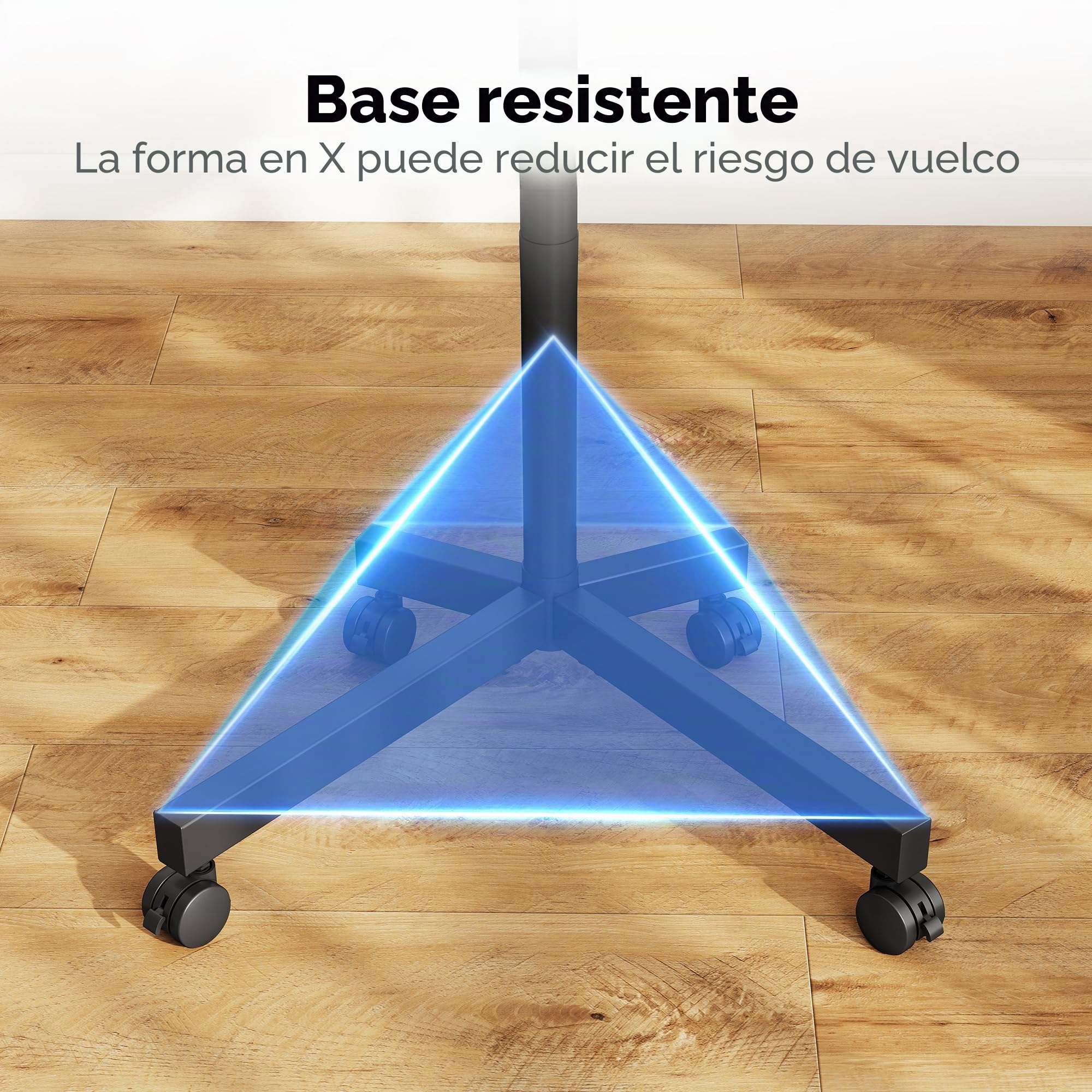 XINLEI Soporte TV Ruedas para Television de 23 a 60 Plasma/LCD/LED, Soporte TV Suelo Ajustable en 5 Niveles, VESA máx. 400 x 400 mm hasta 35 kg