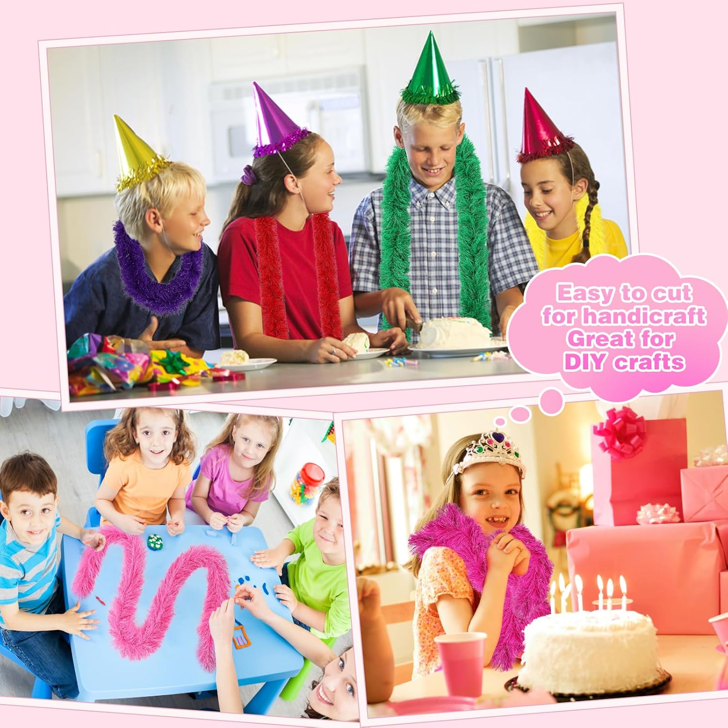 Feathers Boas Artificial Fluffy Boas 5 Ft Decoration for DIY Crafts Wedding Costume Christmas Party Supplies - Image 6