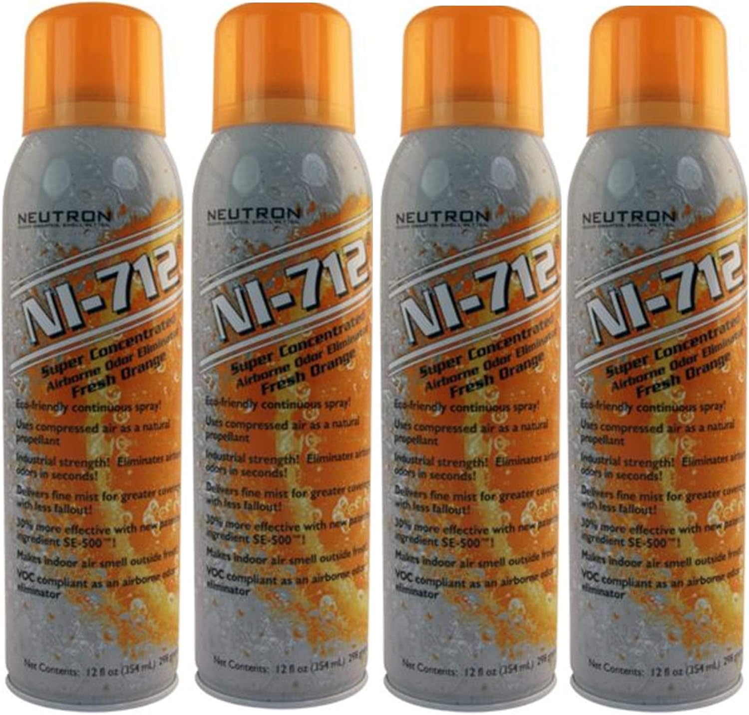NI712 Odor Eliminator Orange Continuous Spray (4 Can
