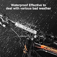Vista 4 de 1800 Lumen Bike Light, Front and Back Bicycle Lights for Night Riding, Super Bright USB Rechargeable Bike Light with High Beam Low Beam for Men