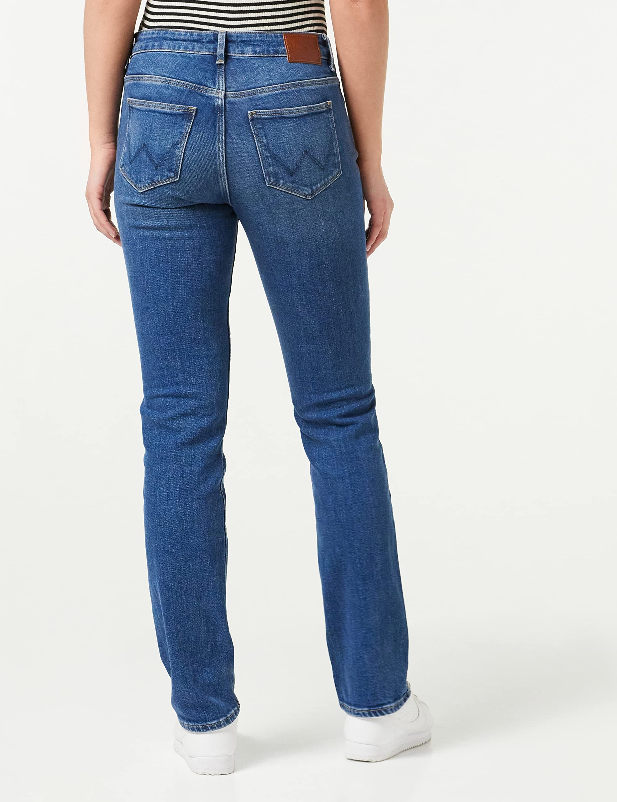 Wrangler Straight Airblue - Spodnie Kobiety