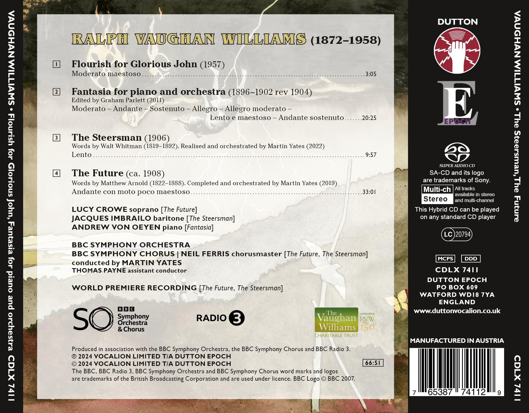 Ra h Vaughan Williams • The Future, The Steersman, Fantasia for piano and orchestra Hybrid Multi-Channel]