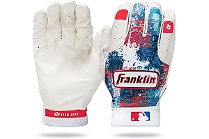 Franklin Youth Batting Gloves: Grow to Pro Kids Baseball + Softball Flexible Batting Gloves