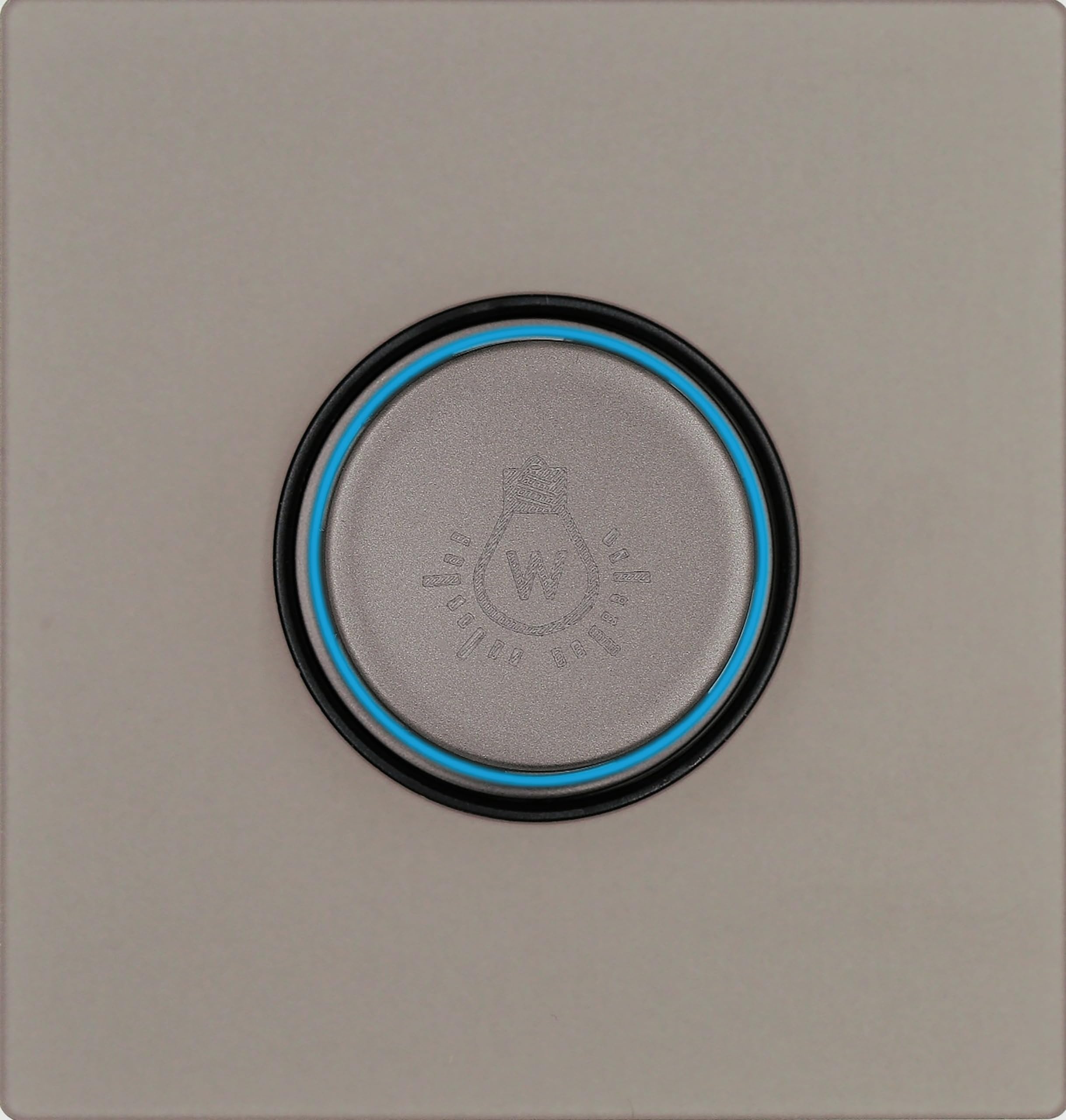 MEI JIA Light Dimmer Switch Matt Gray Skin Texture acrylic glass panel Wall Point Switch Push Button Light Switches with LED Indicator, Socket, Artistic Modern Swich soket… (Light Dimmer Switch)