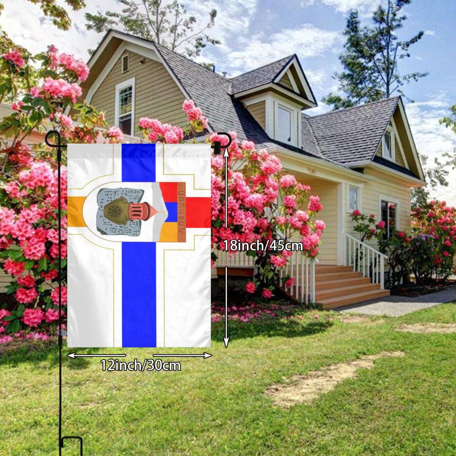 Gartenflagge 'Pfauenblume' – 30,5x45,7 Cm, Doppelseitig, Polyester, Wetterfest