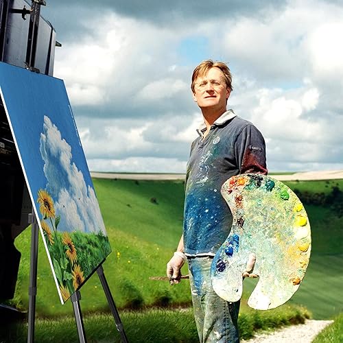 Miniatura 7 de Caballetes para pintar lienzo, caballete de arte Aredy de 63 pulgadas para dibujo, soporte portátil de caballete de pintura (2 unidades)