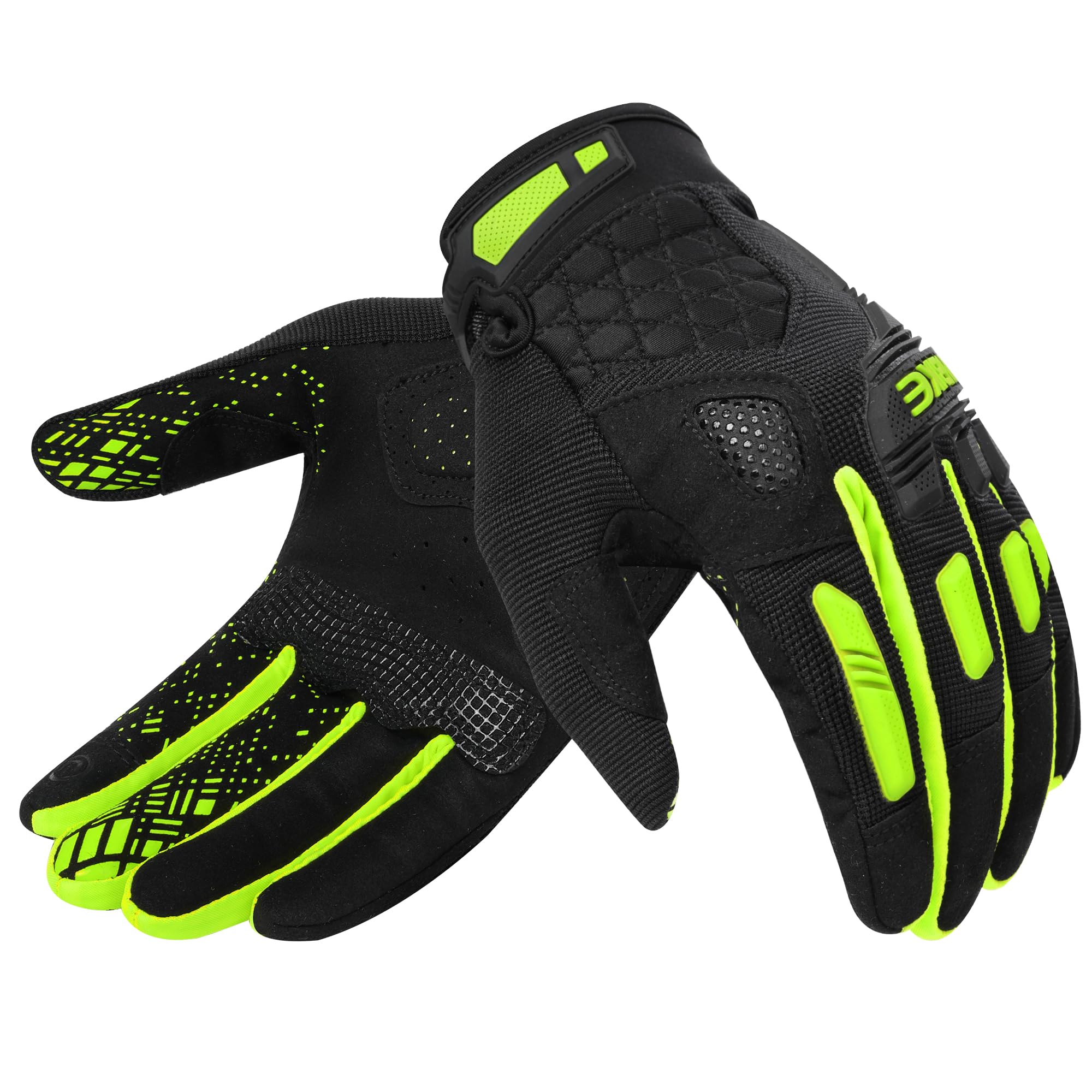 INBIKE Gants VTT Super Extensible et Respirant Gants Velo Anti-Choc et Antidérapant Idéal pour Cyclisme Exercice Sport Running S-XXL (MC020)
