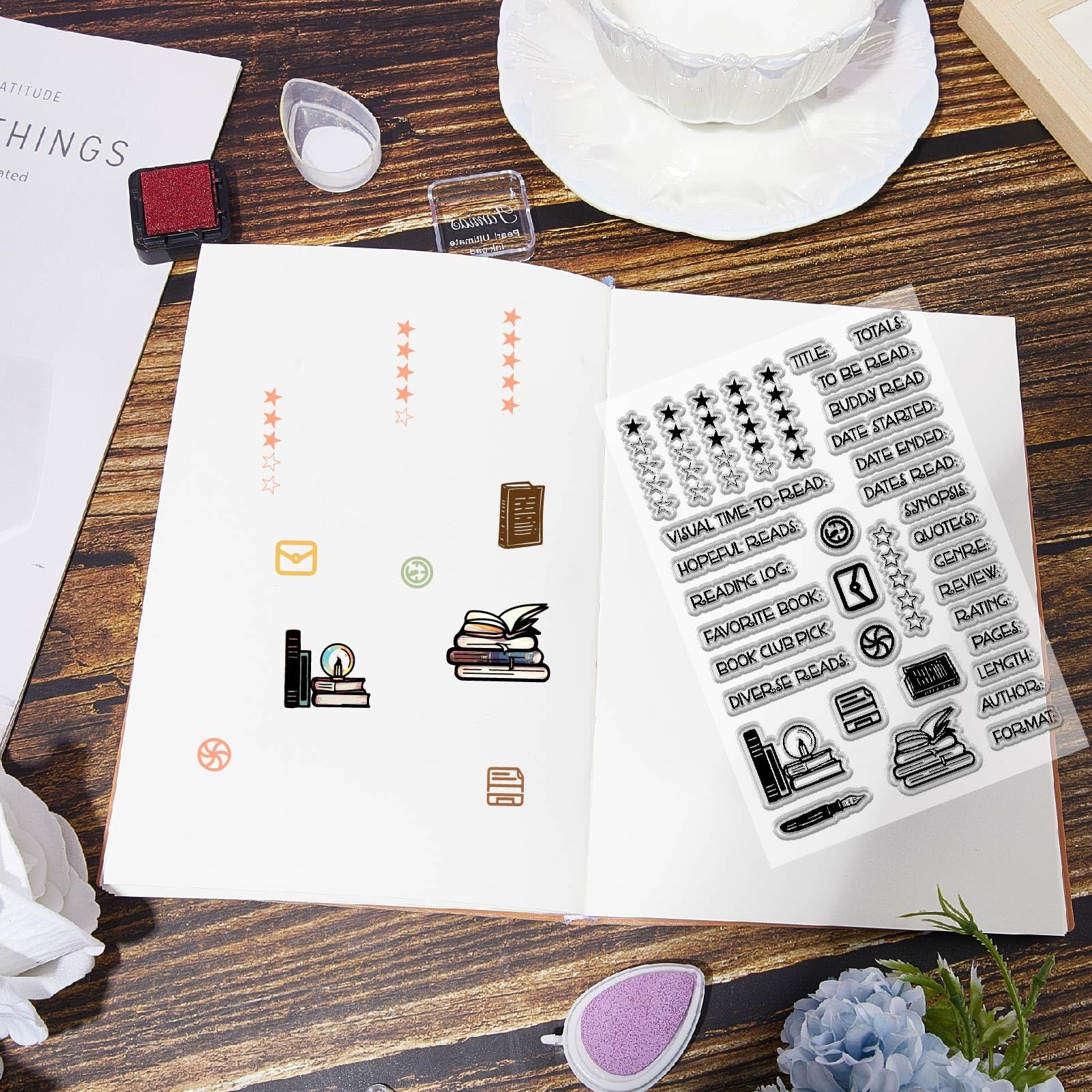 CRASPIRE Transparante rubberen stempel, voor kalender, planner, maand / week / datum / tijd, transparante siliconen stempels voor dagboek, kaarten maken, scrapbooking, handwerk, album CRASPIRE Transparante rubberen stempel, voor kalender, planner, maand / week / datum / tijd, transparante siliconen stempels voor dagboek, kaarten maken, scrapbooking, handwerk, album