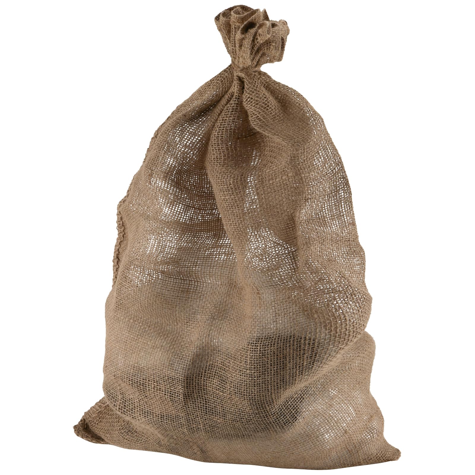 KEILEOHO Lot de 6 grands sacs de rangement en toile de jute naturelle pour pommes de terre, stockage des aliments et plantation de jardinage, 60 x 100 cm