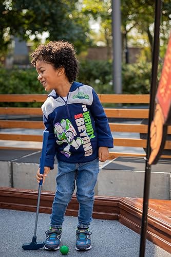 Miniatura 5 de Disney Sudadera con capucha de forro polar con media cremallera para bebés y niños grandes (12 meses - 18-20)