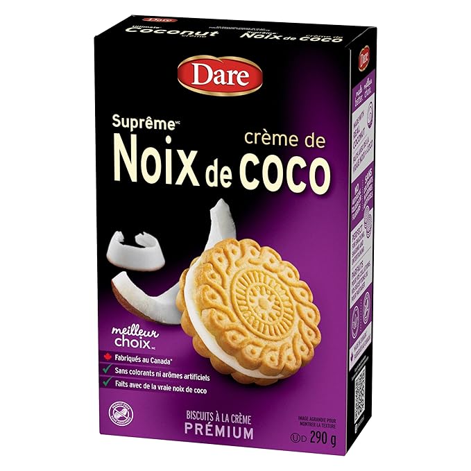 Galletas Dare Ultimate Coconut Creme Cookies 290g miniatura 6