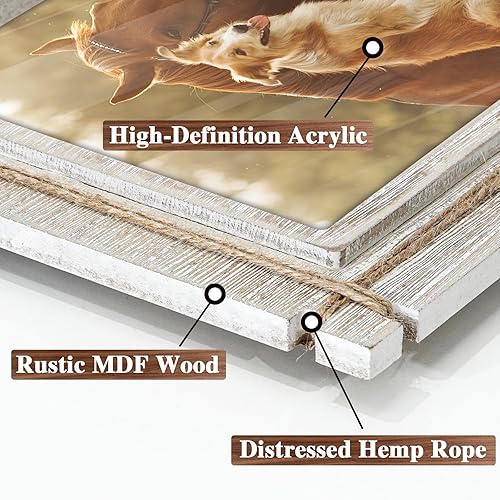 Miniatura 10 de Hiwhy Marcos de fotos de 4 x 6 pulgadas, marco de fotos rústico marrón oscuro, marco de fotos de madera para montaje en pared y mesa, decoración de