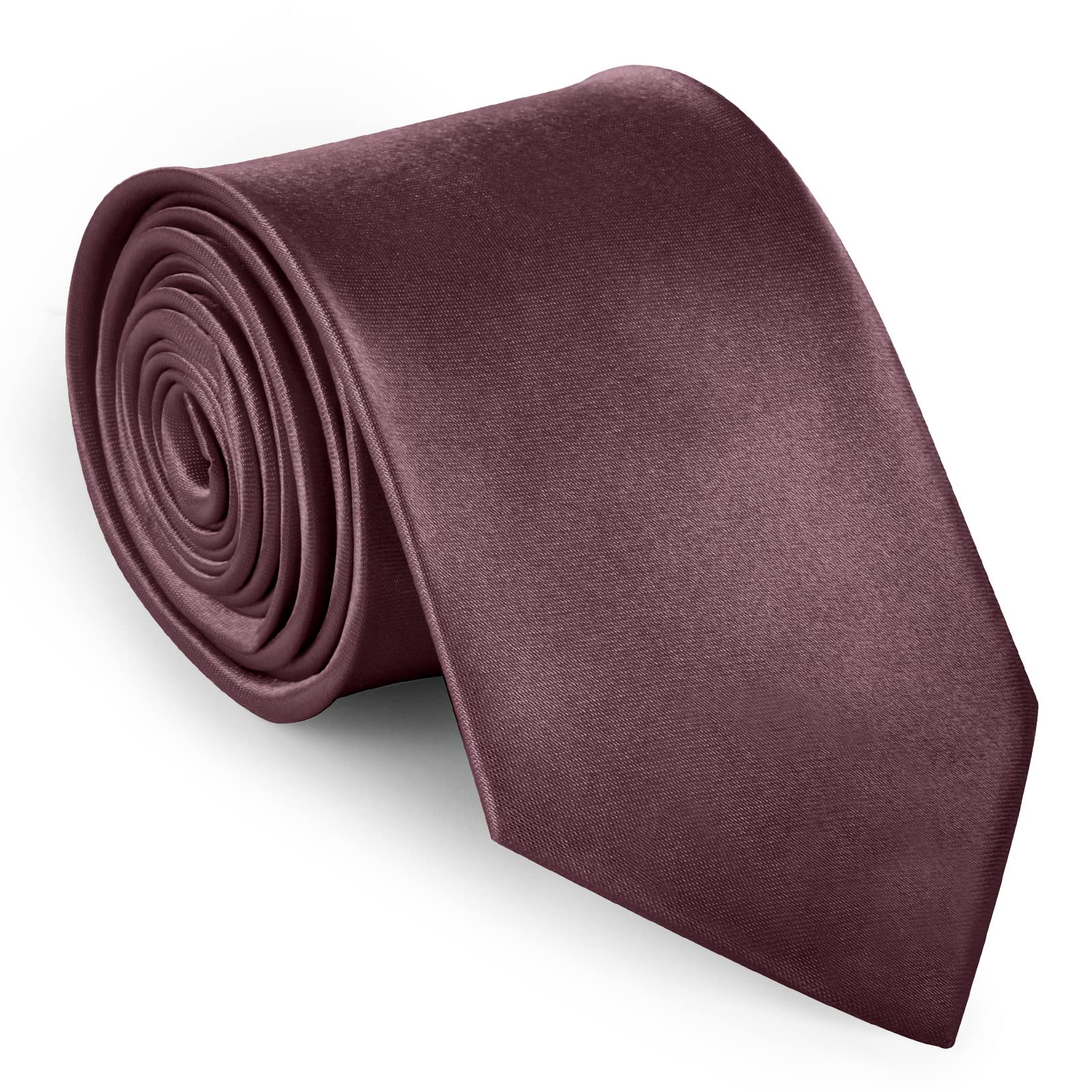 URAQT Cravatta Uomo, Cravatte Slim Uomo Eleganti Neckties, Sottile Tinta Unita Cravatta in Diversi Colori, Cravattino per Lavoro, Festa