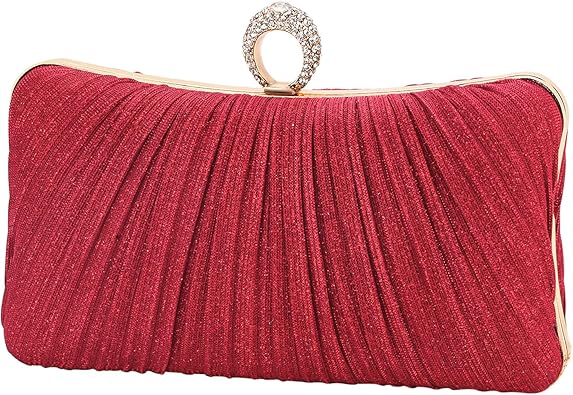 Amazon red clutch bags Clearance