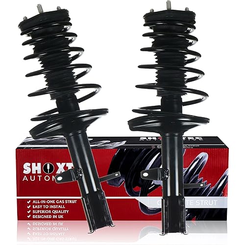 Shoxtec Rear Pair Complete Strut Replacement for 2009-2012 Toyota Venza Coil Spring Assembly Shock Absorber Repl Part No. 172965 172964