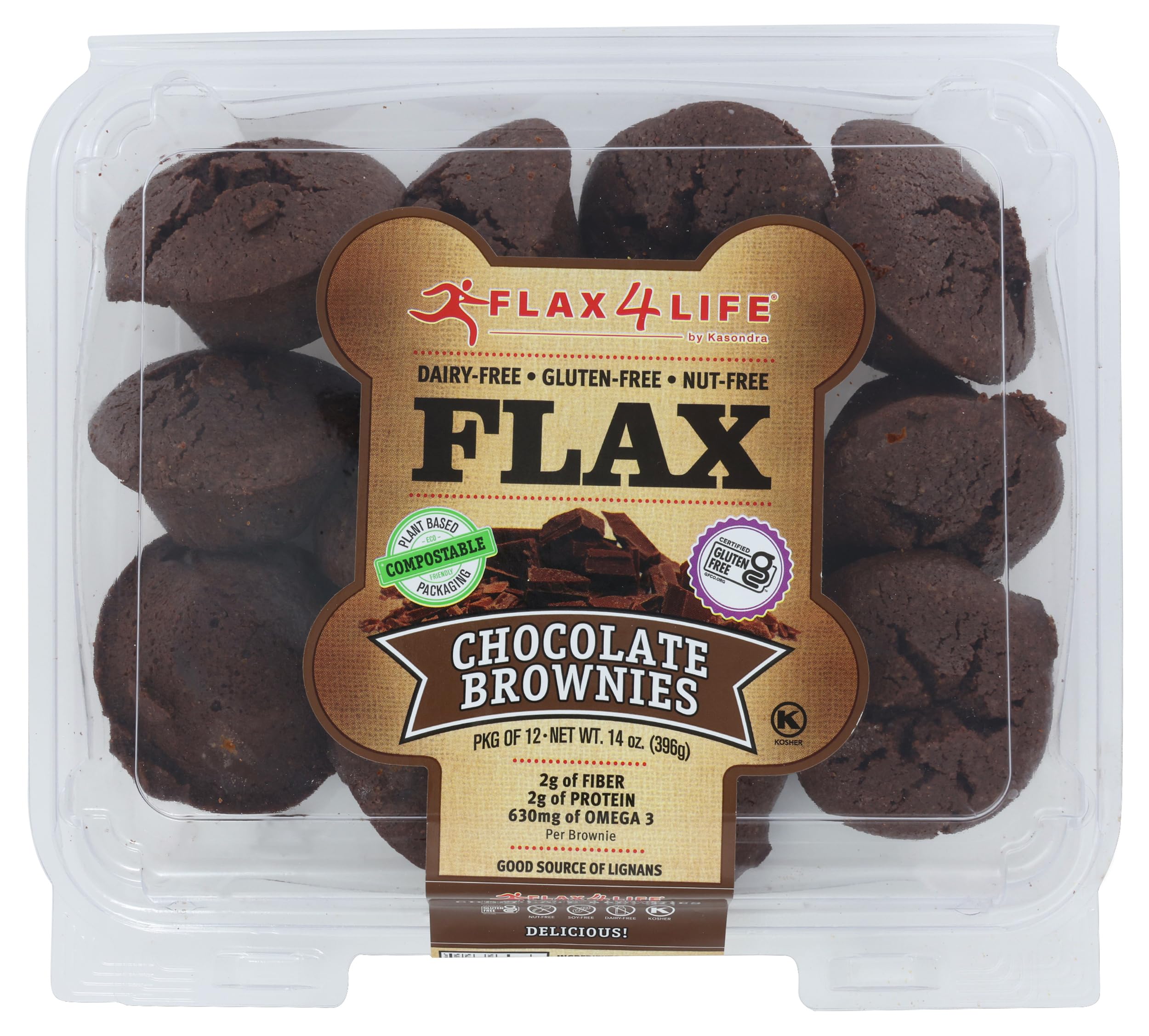 Flax4Life Gluten-Free Mini-Muffin, Chocolate, 14 oz