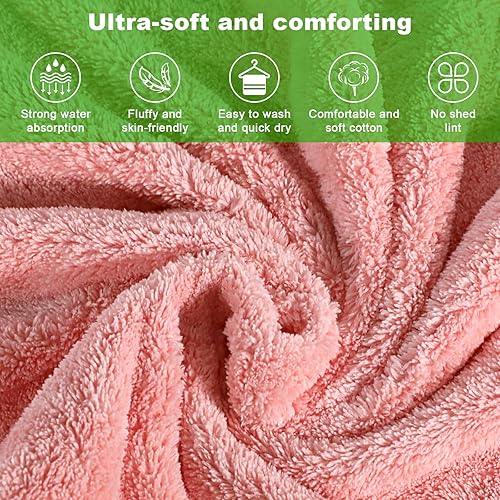 Miniatura 3 de IIZ Toalla para perros, toallas pequeñas para perros y gatos, AbsorbenTowel con bolsillos para las manos, toalla de baño de secado rápido para