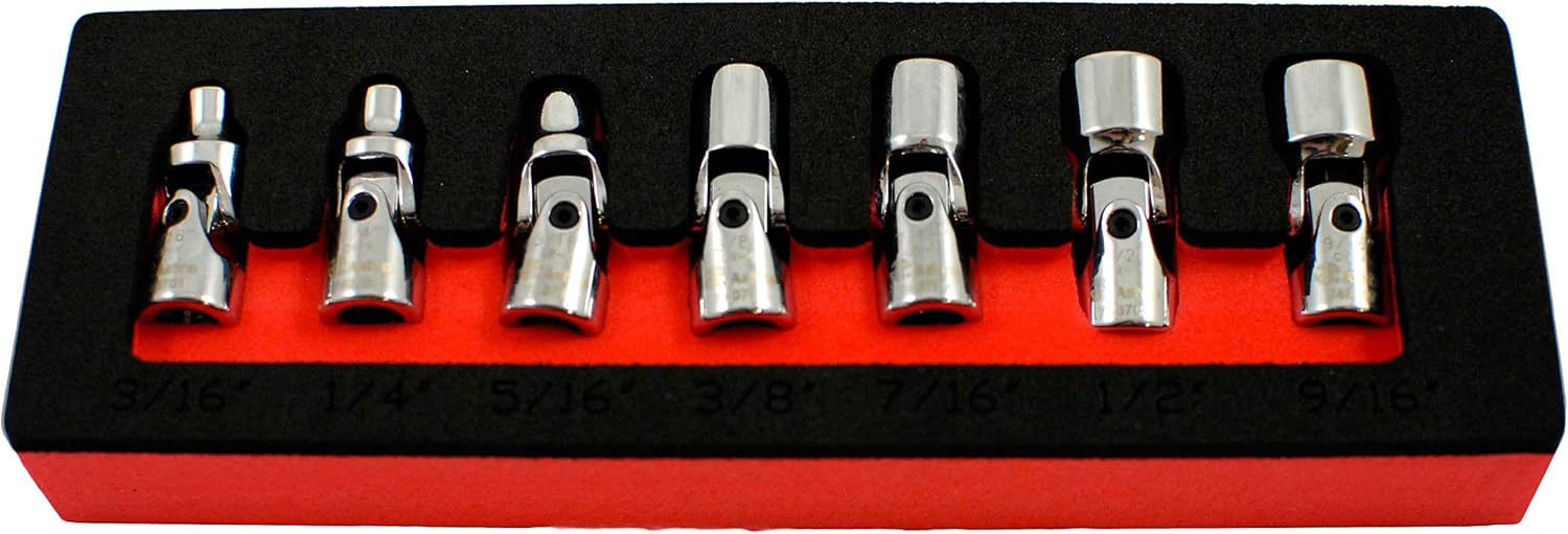 Astro 7407 1/4-Inch Drive Flex Socket Set, 6 Point - SAE, 7-Piece