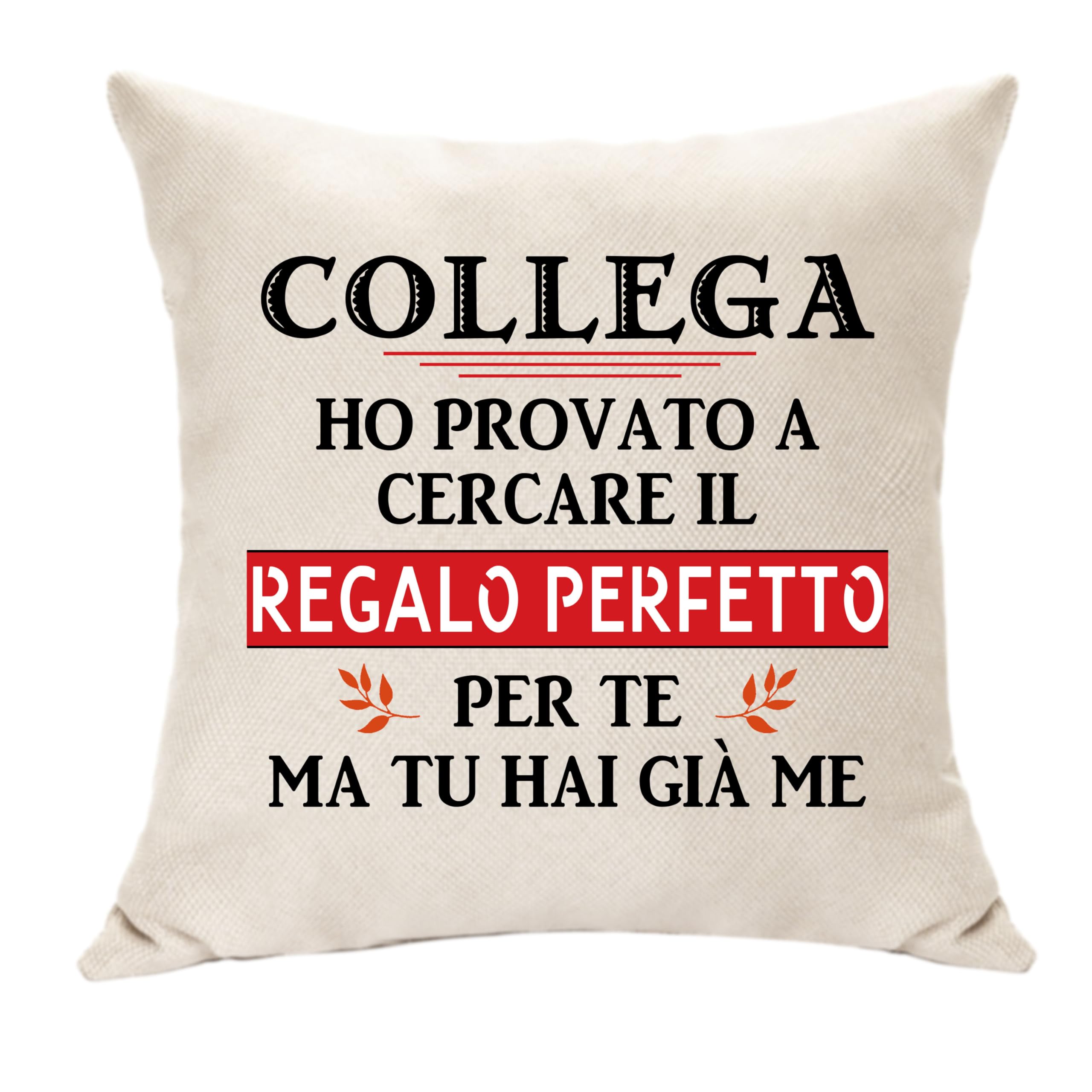 Regalo Collega Compleanno da Amici Ho Provato A Cercare il Regalo Perfetto per Te Ma tu Hai Già Me Copricuscino 45 x 45 Idee Regali per Collega Originale Regali di Addio di Promozione (Collega)