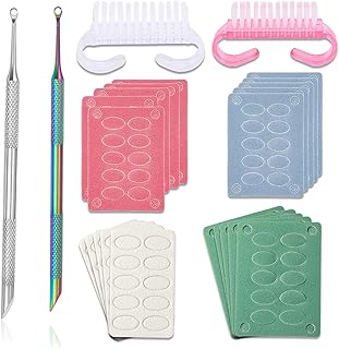 Pre-treatment Cuticle Pusher, Russian Prep Nail Pushers, Dual Ended Cuticle Remover with 100/180 Grit Sandpaper Sheets, Nail Care for Manicure Pedicure Nail Art