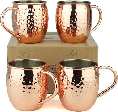 Tazas PG de cobre para cóctel Mula de Moscú