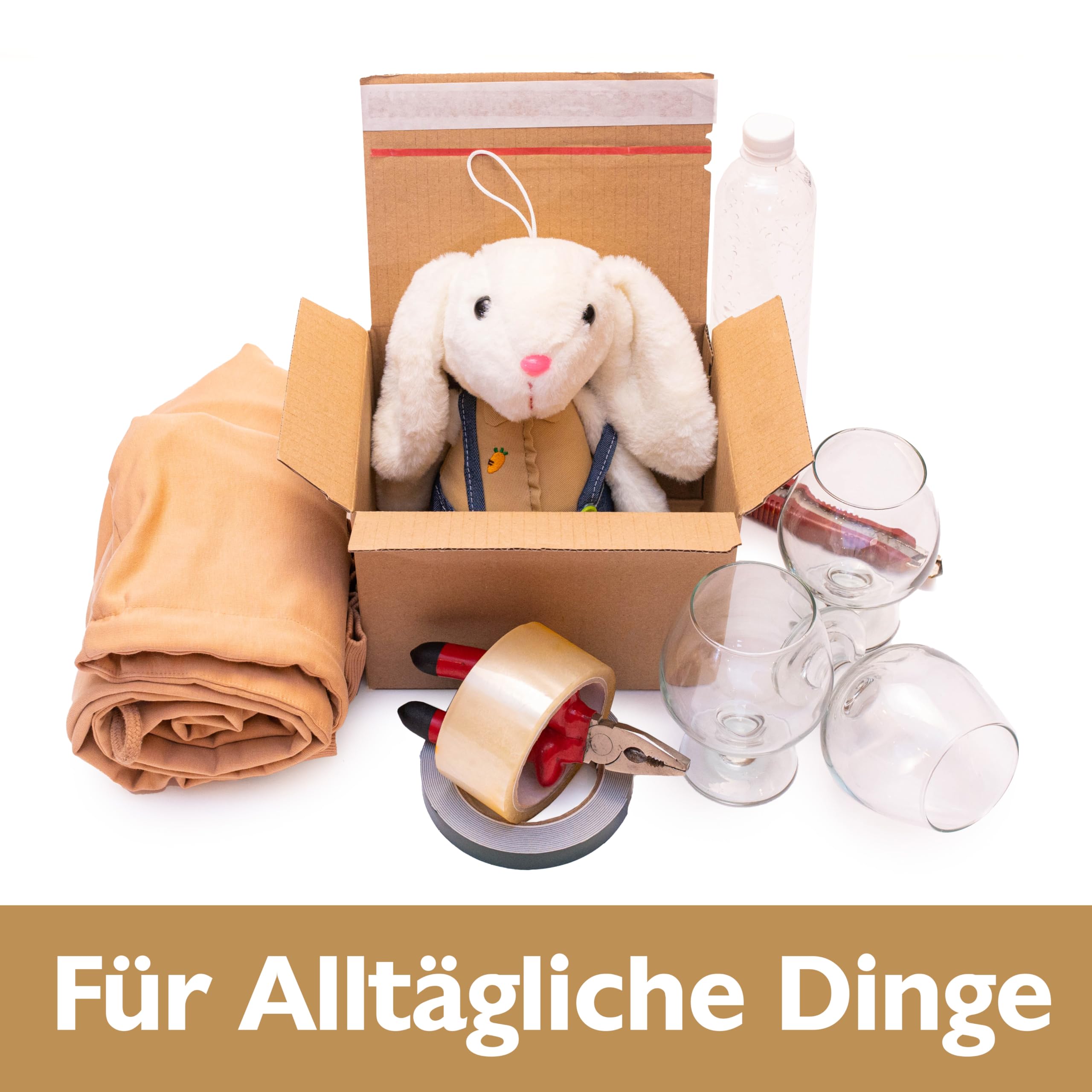 Konzept 11 Versandkarton 30x20x15cm Set 50 Stk. Faltkartons mit Deckel Selbstklebend, Kleine Kartons zum Verschicken, Verschiedene Größe