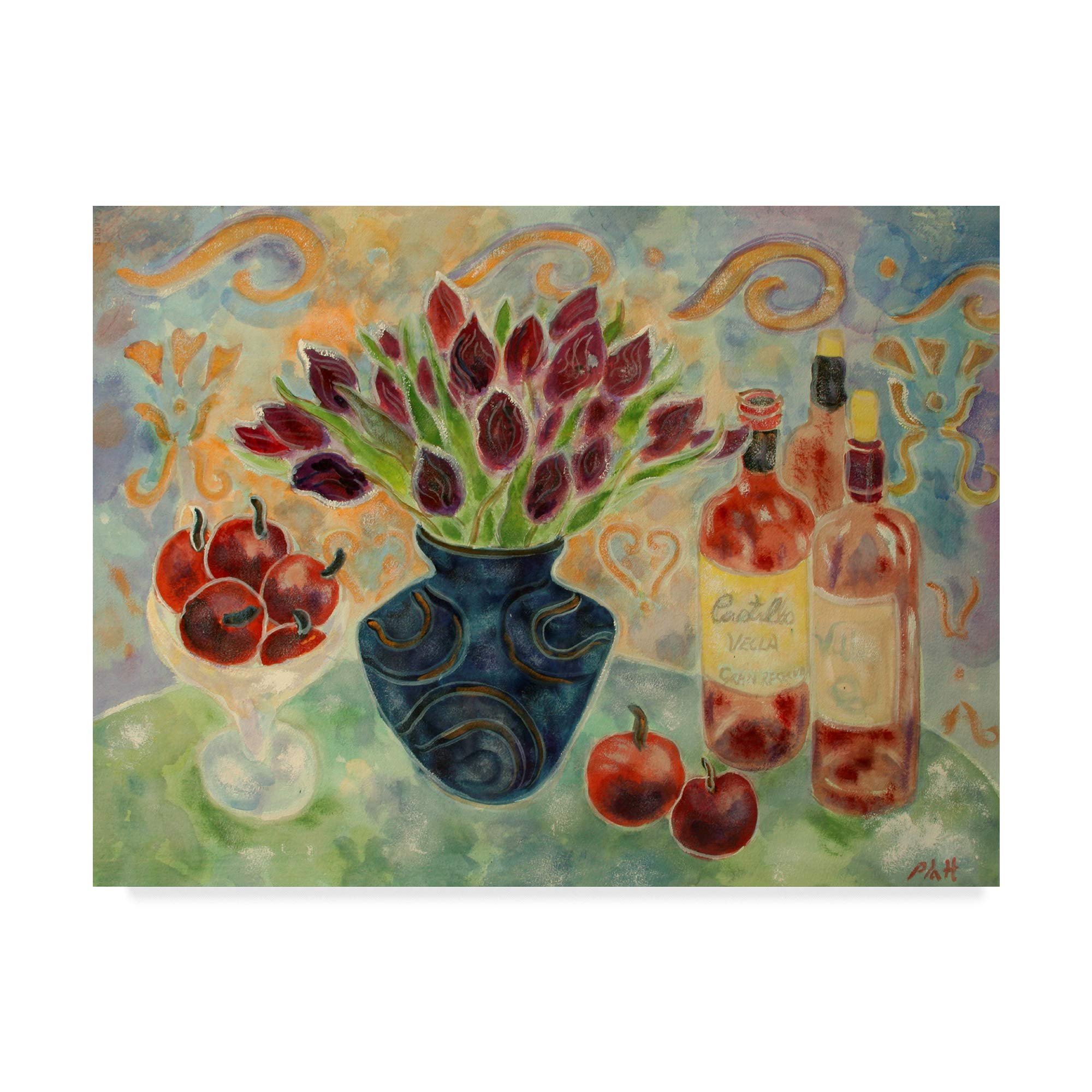 Trademark Fine Art Dark Red Passion by Lorraine Platt, 14x19-Inch