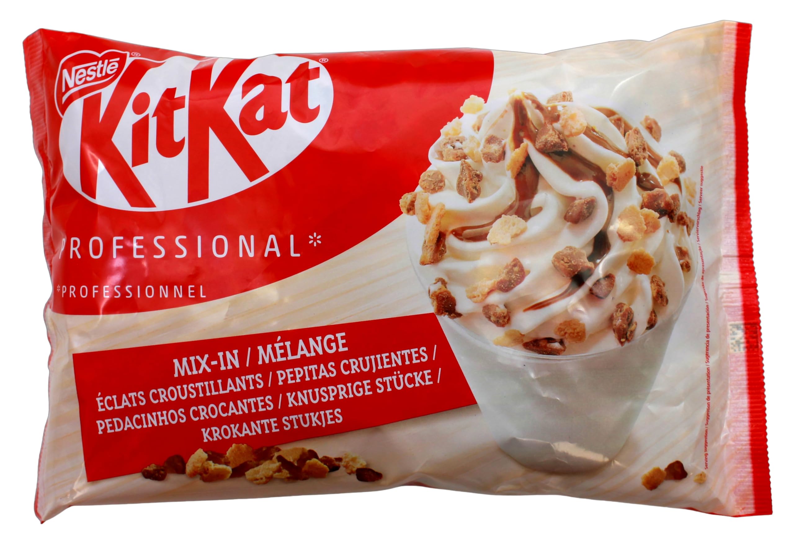 KITKAT Big Chunks Mix-in, knusprige Waffelstückchen, teilweise umhüllt von Milchschokolade, 16er Pack (16 x 400g)