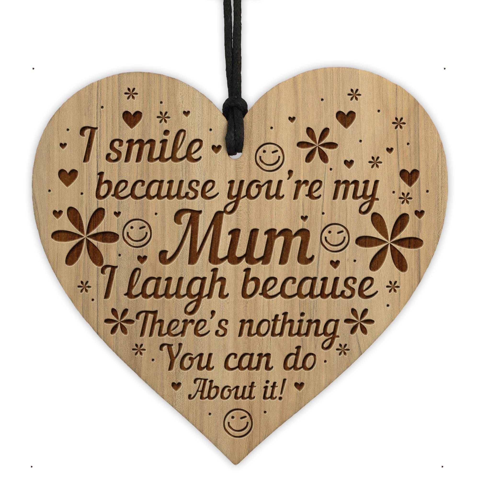 Red Ocean Funny Mum Gift Birthday Christmas Engraved Heart Mum Gift From Daughter Son Keepsake