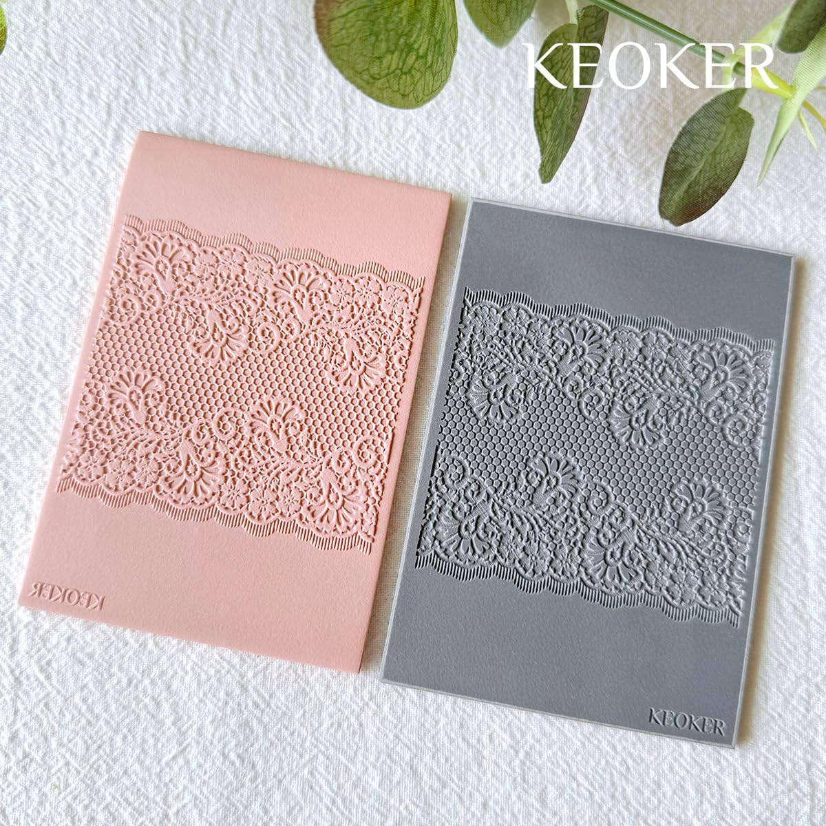 Keoker Bohemian textuur beddengoed, werkt met een bohemien polymeerkleisnijder, hetzelfde effect als de polymeerkleitextuurrol, (1-3