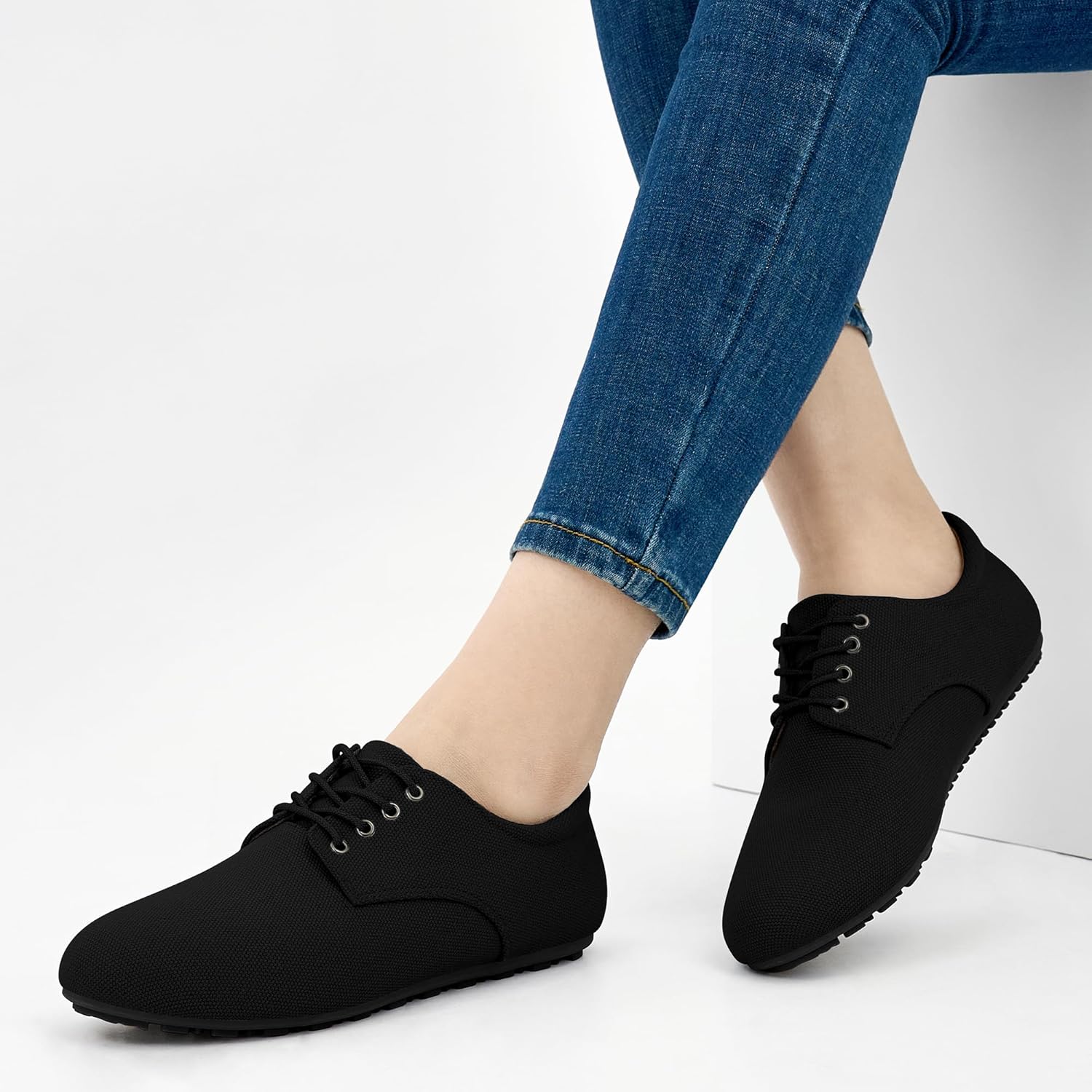 Ecetana Womens Loafers Dressy Shoes Casual Comfortable Lace Up Walking Flats for Work Travel Fashion Penny Loafers - Image 3