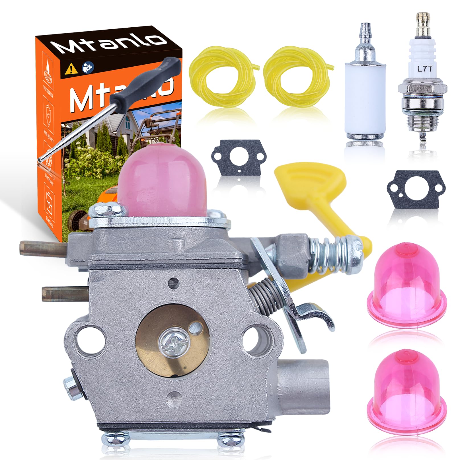 Mtanlo Comprehensive Maintenance Kit For Poulan Pro, For McCulloch, and For Craftsman Models BVM200C, P200C, GBV325, P325, PP320 XLB, MAC GBV325 with