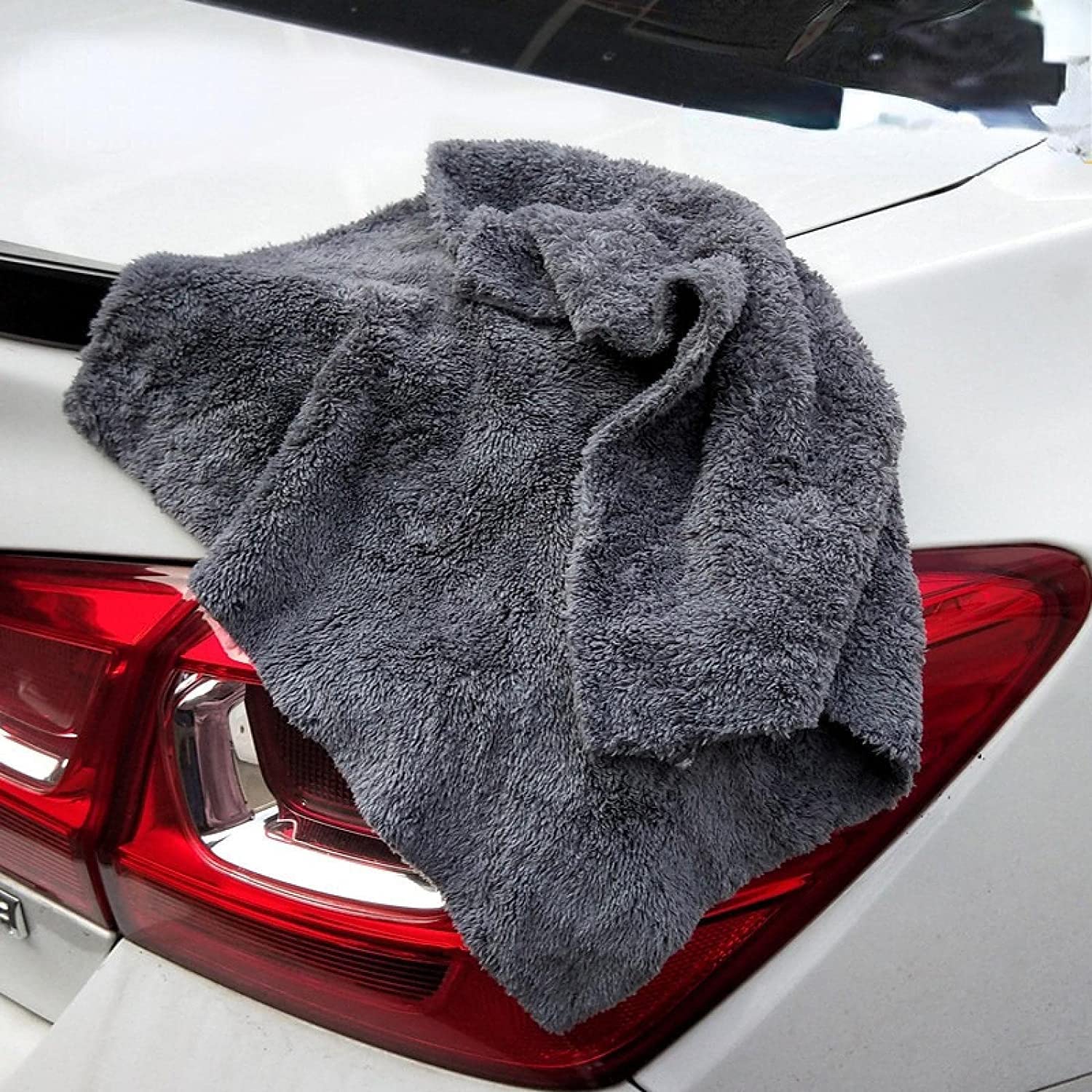 Toalla de lavado de autos Toalla de microfibra Accesorios de lavado de autos 100X40cm Super absorbente Paño de limpieza de autos Toalla automática de microfibra premium Secado de una sola vez (Color