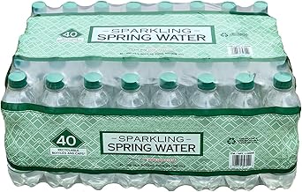 Kiirkland Signature Sparkling Spring Water – 40 x 500ml Bottles | Lightly Carbonated Refreshment | Screw Cap Lid Bottles | Bulk Pack | Everyday Hydration