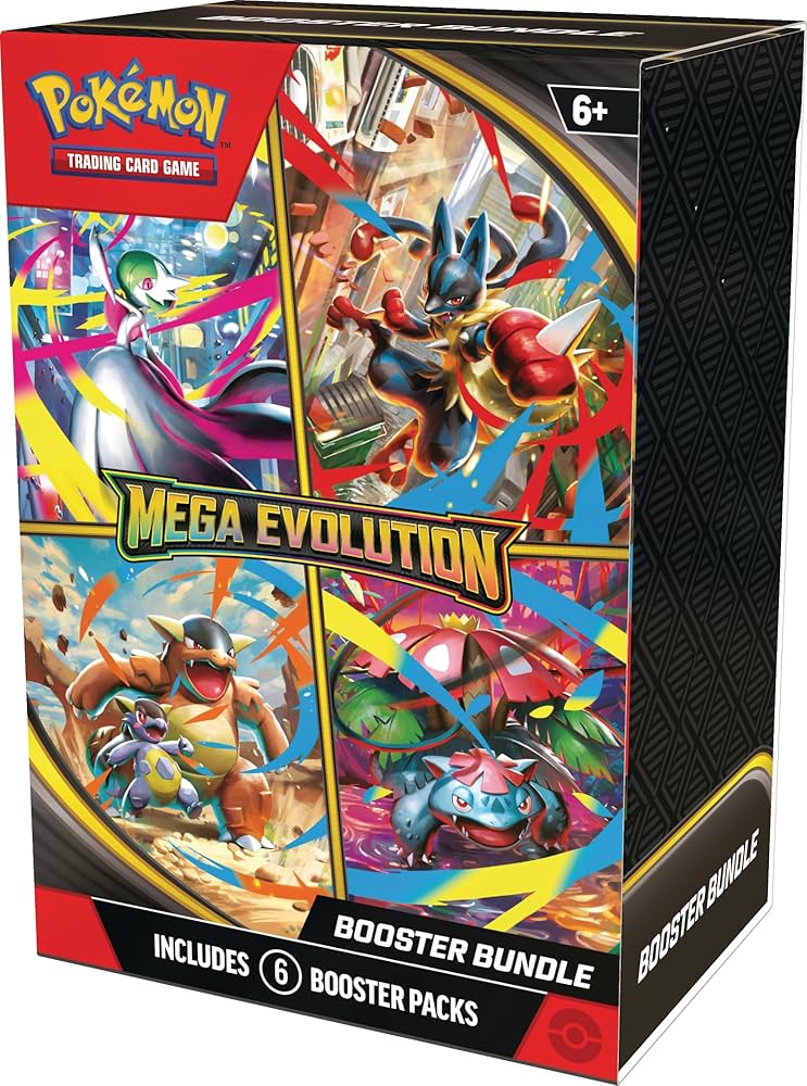 Amazon.com: Pokémon TCG: Mega Evolution Booster Bundle : Toys & Games