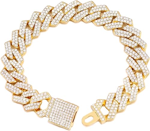 Cadena de eslabones cubanos de 0.55 pulgadas para hombre, collar de cadena de eslabones cubanos de Miami, pulsera para hombres y mujeres, cadenas