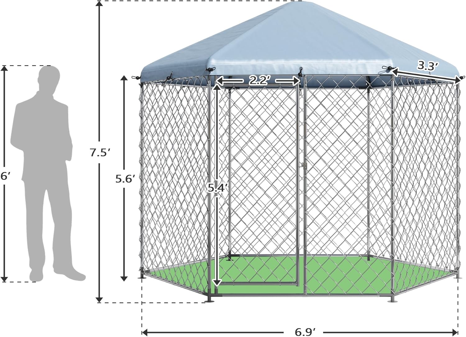 Ultimate Outdoor Dog Kennel: Review of the Heavy Duty Metal Pen for Large Dogs