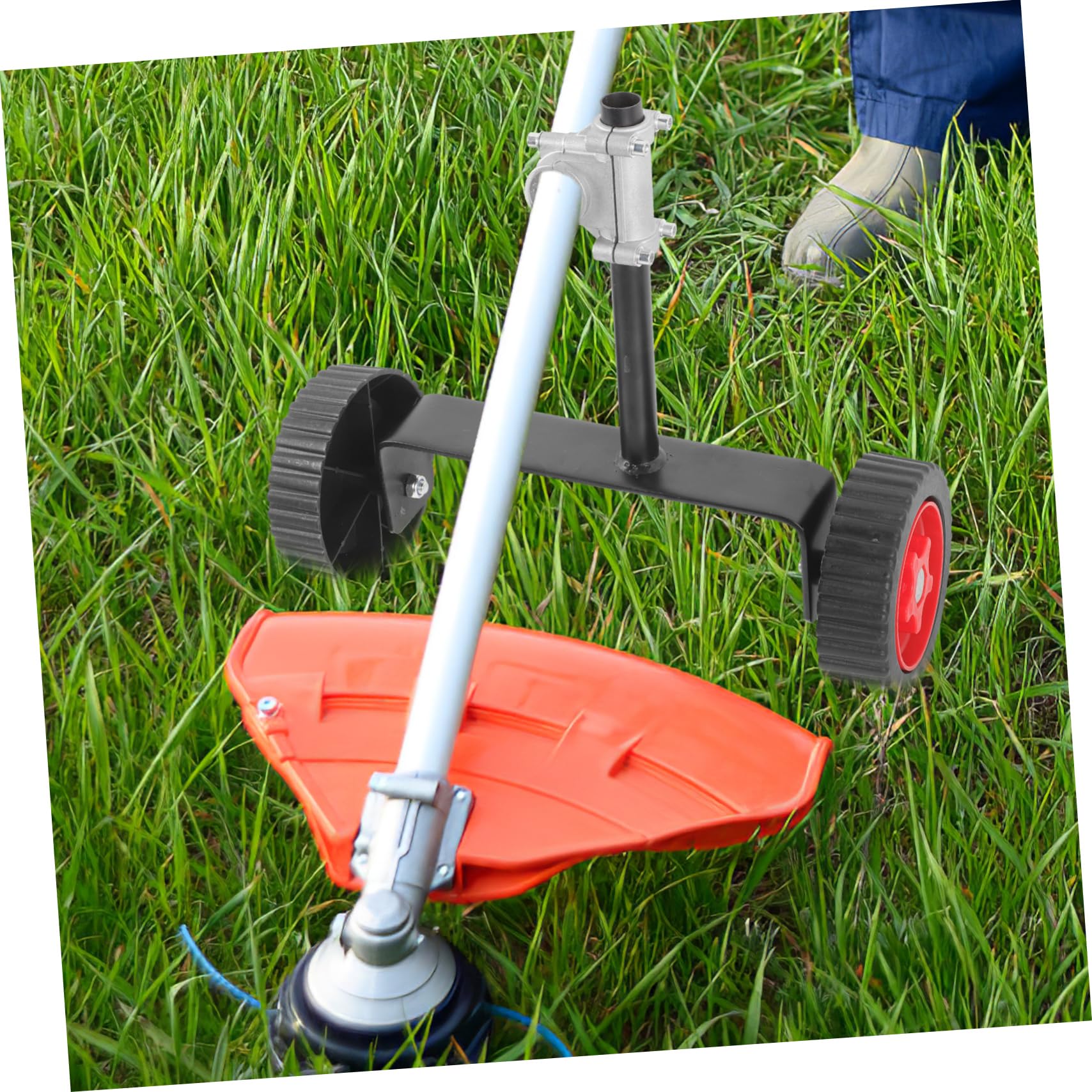 BESPORTBLE Rueda de Soporte para Cortacésped Rueda para Carrito de Jardín de Repuesto Accesorio para Cortacésped para Mantenimiento de Césped