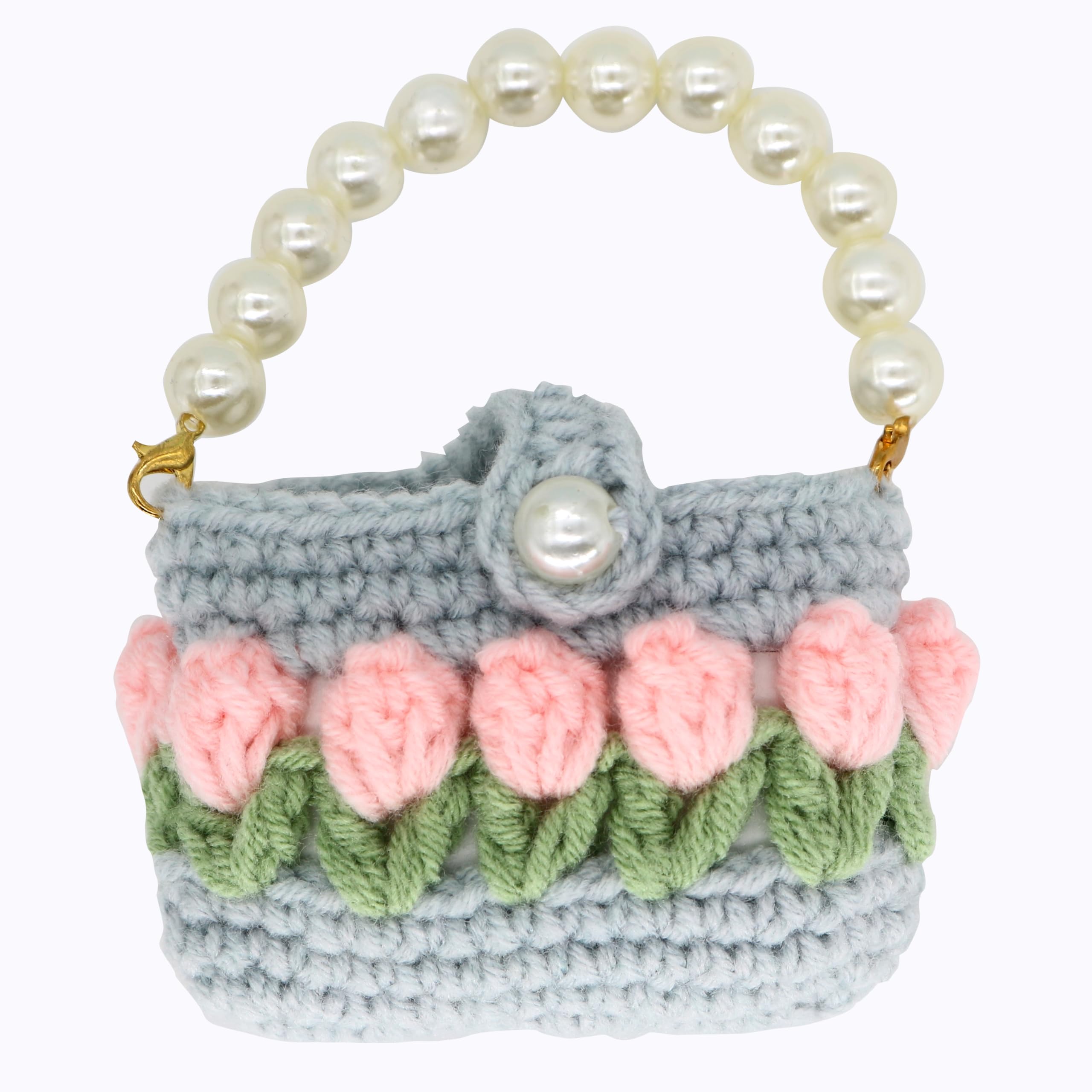 Amazon.com: Pearl Strap Crochet Tulip Chain Headphone Case