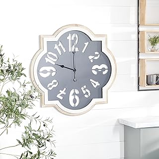 Deco 79 Metal Quatrefoil Wall Clock, 32
