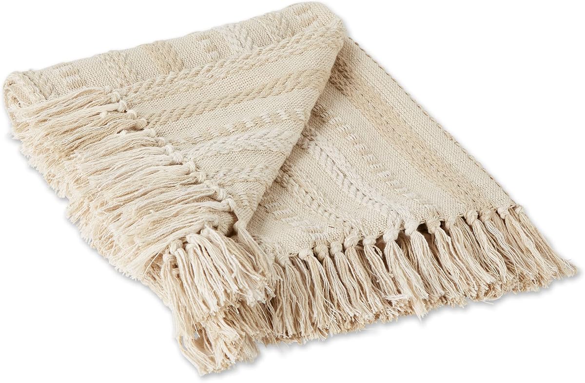 Handwoven Cotton Kitchen Tea Towels with Honeycomb Texture