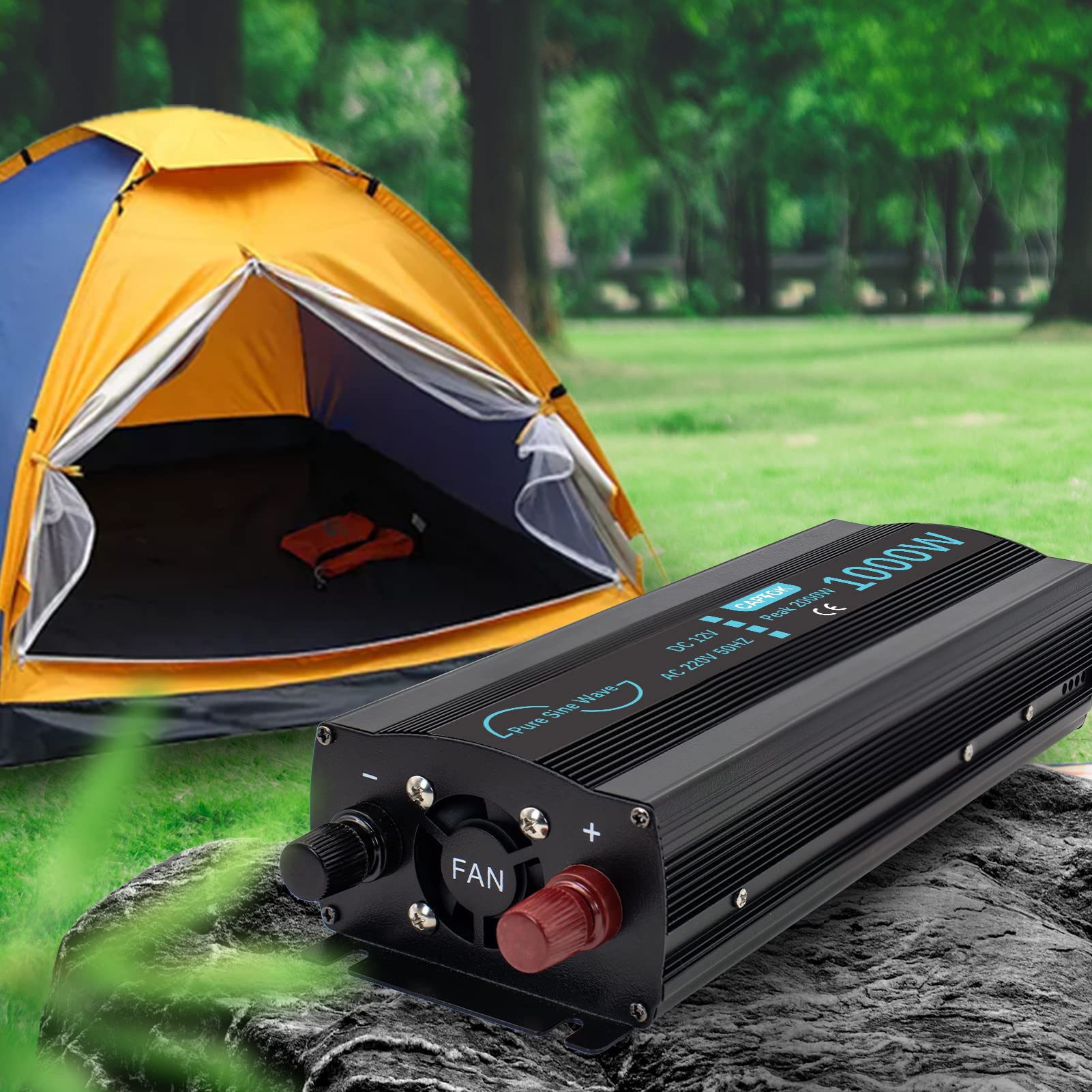 Power Inverter Onda Sinusoidale Pura 1000W da 12V CC a 220V 230V CA con display LCD Invertitore di Tensione per sistema solare RV domestico